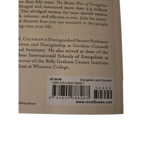 Master plan of evangelism by Dr. Robert E. Coleman - spire - isbn 9780800788087 - Picture 6 of 6